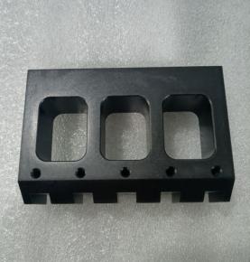 Matte black Aluminum 6061 aodized M5 thread hole cnc milled parts Best quality get a fast quote