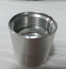 turned parts manufacturer with aluminum external thread hole colorless anodized treatment 