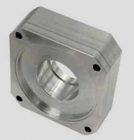 cnc turning parts price aluminum accessories with six through hole - 副本